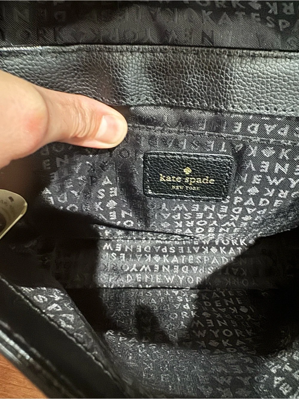kate spade Black Leather Backpack and Crossbody Set